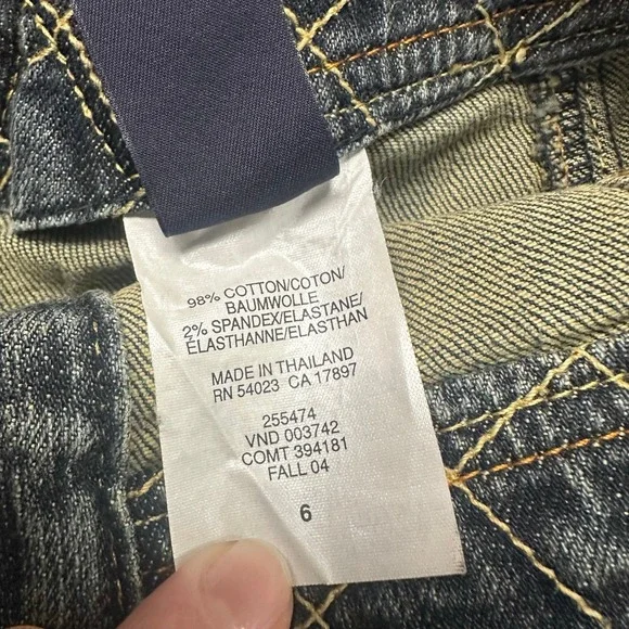 Vintage Y2K 2000s Gap Dark Wash‎ Blue Womens 6 Button A Line Denim Mini Skirt - Picture 5 of 8